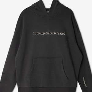 NWOT “I Cry A Lot” (Wipe Tears Here) Hoodie - See The Way I See